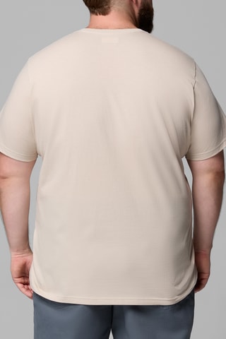 Biologisch Katoenen T-shirt CSC™ - Lichtbruin en smaragdgroen