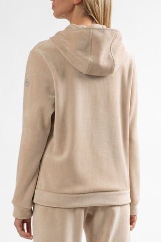 Velours Sweater met Capuchon Dooltin - Beige