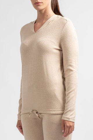 Sweater met Capuchon Dicedo - Beige