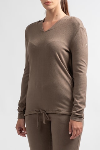 Sweater met Capuchon Dicedo - Taupe