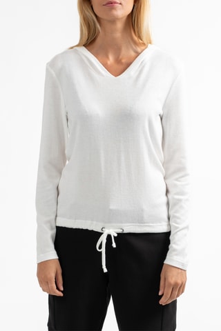 Sweater met Capuchon Dicedo - Ecru