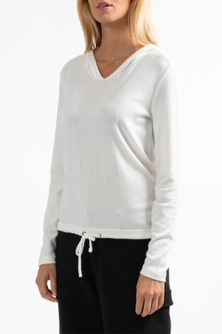 Sweater met Capuchon Dicedo - Ecru