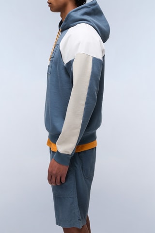 Sweater met Capuchon B Cenci - Pauwblauw