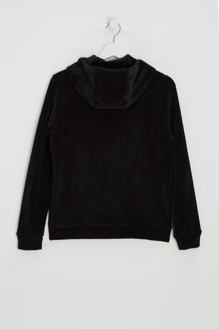 Velours Sweater met Capuchon Dooltin - Zwart