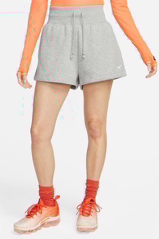 Fleece Short Hoge Taille - Lichtgrijs - Nike