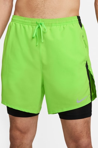 Hardloopshort Nike Dri-FIT Run Division Stride Limoengroen