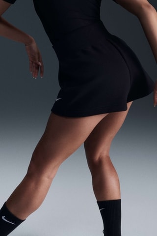 Fleece Short Hoge Taille - Zwart - Nike