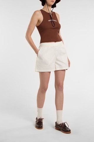 Wijd Short Hoge Taille - Wit - Dickies