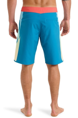 Surfshort - Hemelsblauw en Koraalrood