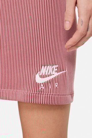 Rechte Velours Rok - Oudroze en wit - Nike