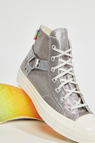 Hoge Gympen Pride Chuck 70 - Zilverkleurig - Converse