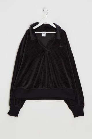 Velours Polo - Zwart - Nike