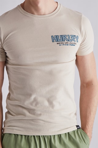 T-shirt - Wit - Hurley