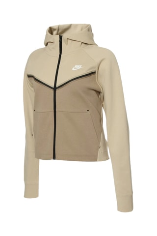 Fleece Sweater met Capuchon - Beige - Nike