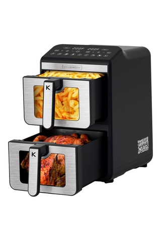 Double friteuse à air verticale - 11 l - 7 programmes