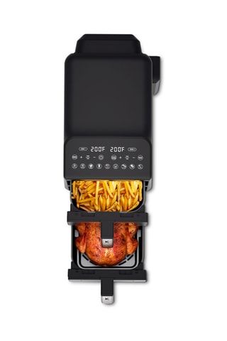 Double friteuse à air verticale - 11 l - 7 programmes