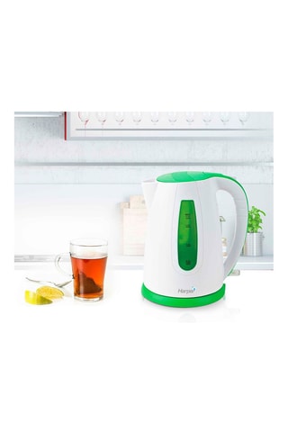 Bouilloire - 1,7 l - 2200 W - Blanc et vert