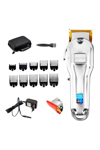 Tondeuse sans fil cheveux et barbe avec mallette