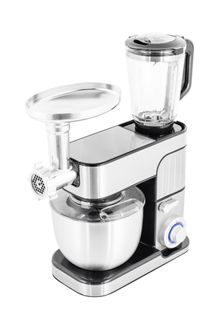 Robot pétrin 3-en-1 - 5,5 l - 1300 W - 6 vitesses - Argenté