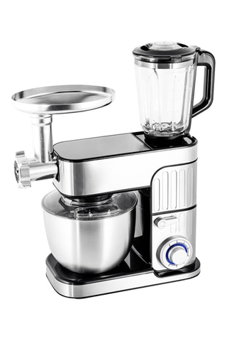 Robot pétrin 3-en-1 - 5,5 l - 1300 W - 6 vitesses - Argenté