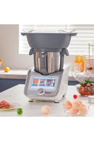 Robot culinaire - 3 l -1400 W - 12 vitesses - Argenté et blanc