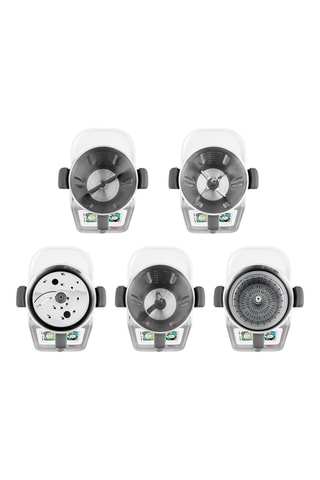 Robot culinaire - 3 l -1400 W - 12 vitesses - Argenté et blanc