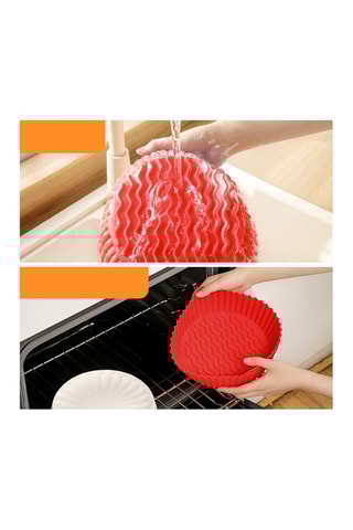 2 moules en silicone ronds - 20 cm