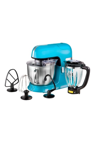 Robot pétrin avec blender - 6,5 l et 1,5 l - 1300 W - 10 vitesses - Bleu