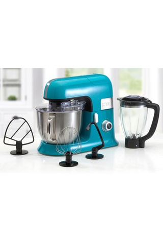 Robot pétrin avec blender - 6,5 l et 1,5 l - 1300 W - 10 vitesses - Bleu