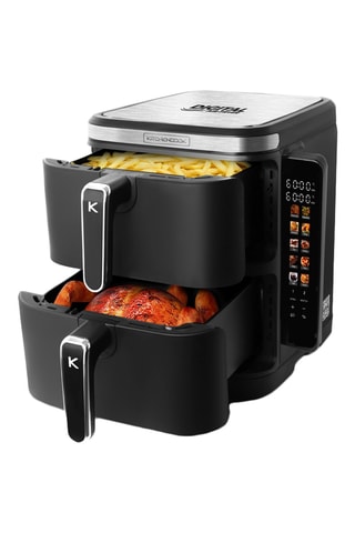 Double friteuse à air verticale - 12 l - 12 programmes