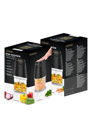 Mini hachoir compact - 500 ml - 300 W - 1 vitesse