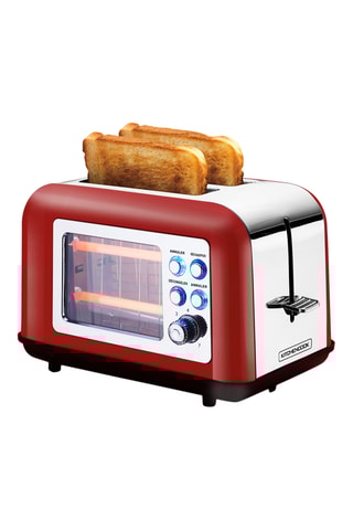 Grille-pain - 800 W - 2 fentes - Rouge