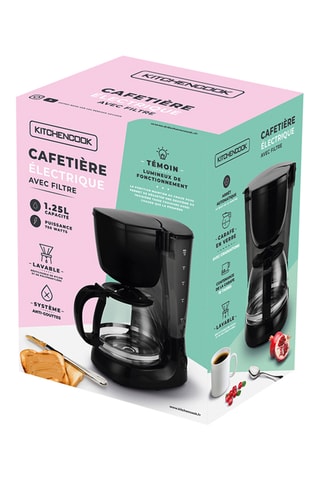 Cafetière à filtre Cosy Coffee - 1,25 l - 750 W - Noir