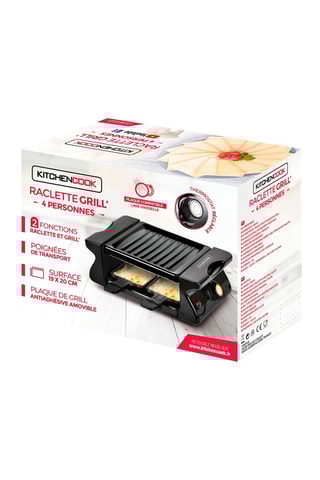 Appareil à raclette et gril - 650 W - 4 personnes