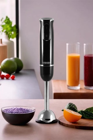 Mixeur plongeant en acier inoxydable - Noir