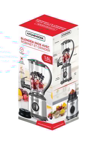 Blender - 1,5 l - 500 W - 5 vitesses - Gris