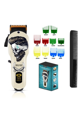 Tondeuse en acier inoxydable - 13 longueurs de coupe - 3 h d'autonomie