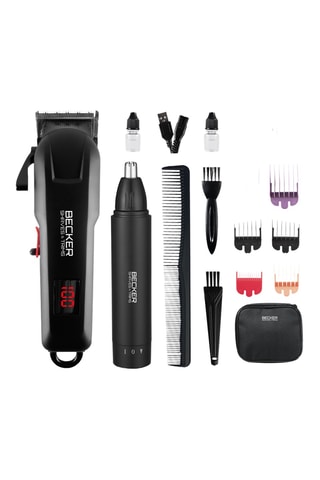 Tondeuse en acier inoxydable - 8 longueurs de coupe - 5 W - 180 min d'autonomie