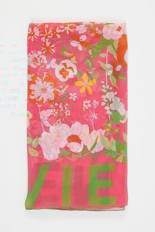 Echarpe en soie Love - Fuchsia