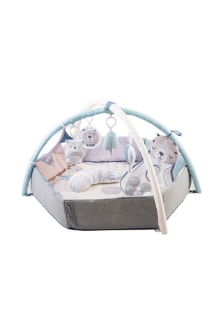 Tapete de desenvolvimento Pastel 
Malva e azul