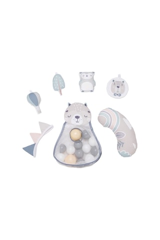 Tapete de desenvolvimento Pastel 
Malva e azul