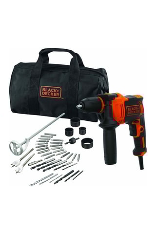 Trapano a percussione con cavo e custodia