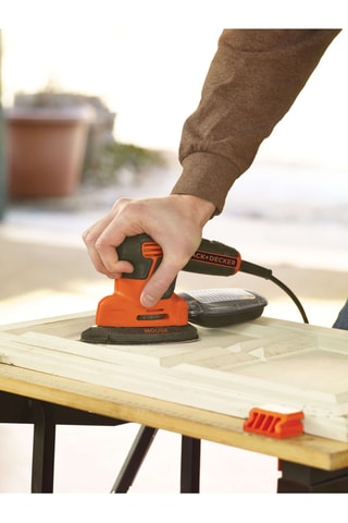 Ponceuse de détail filaire - 120 W - Boîte de rangement