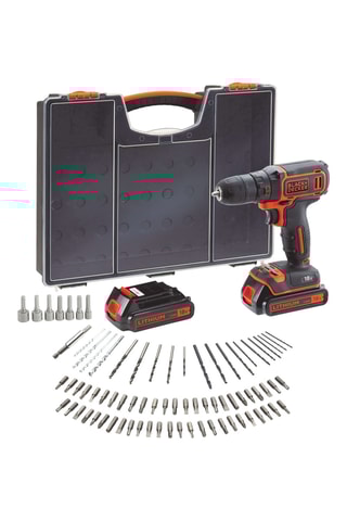 Perceuse-visseuse à percussion sans fil - 18 V - 80 accessoires - Malette