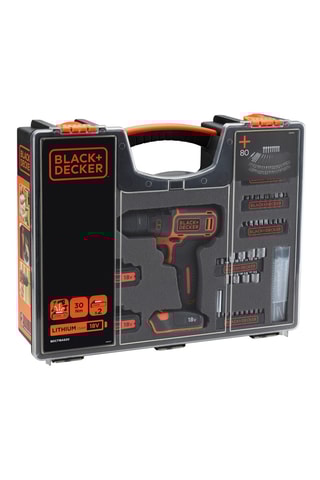 Perceuse-visseuse à percussion sans fil - 18 V - 80 accessoires - Malette