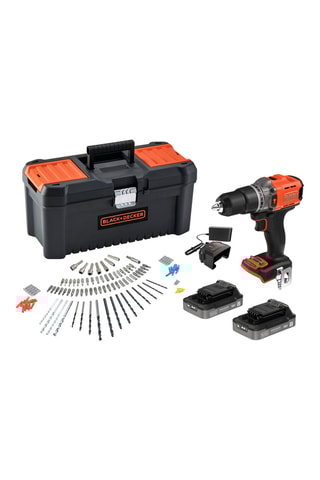 Perceuse-visseuse à percussion sans fil - 18 V - 120 accessoires - Malette