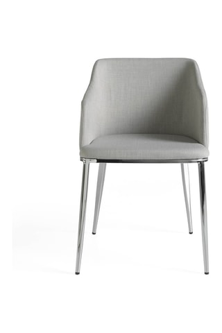 2 sedie - Grigio e argentato