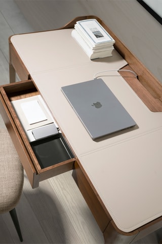 Scrivania in legno 1 cassetto - 116 x 55 x 82 cm