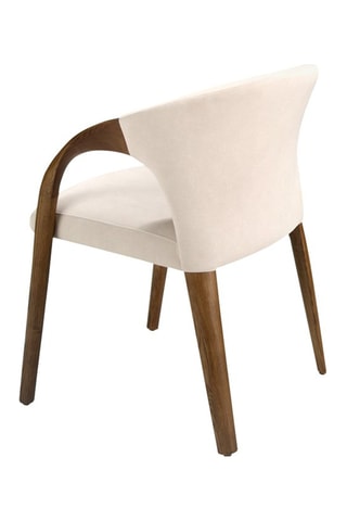 Sedia - Beige ed effetto noce