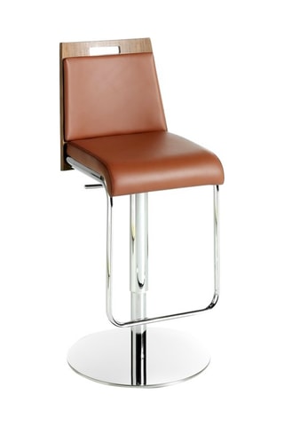 Sgabello da bar - Marrone e argentato